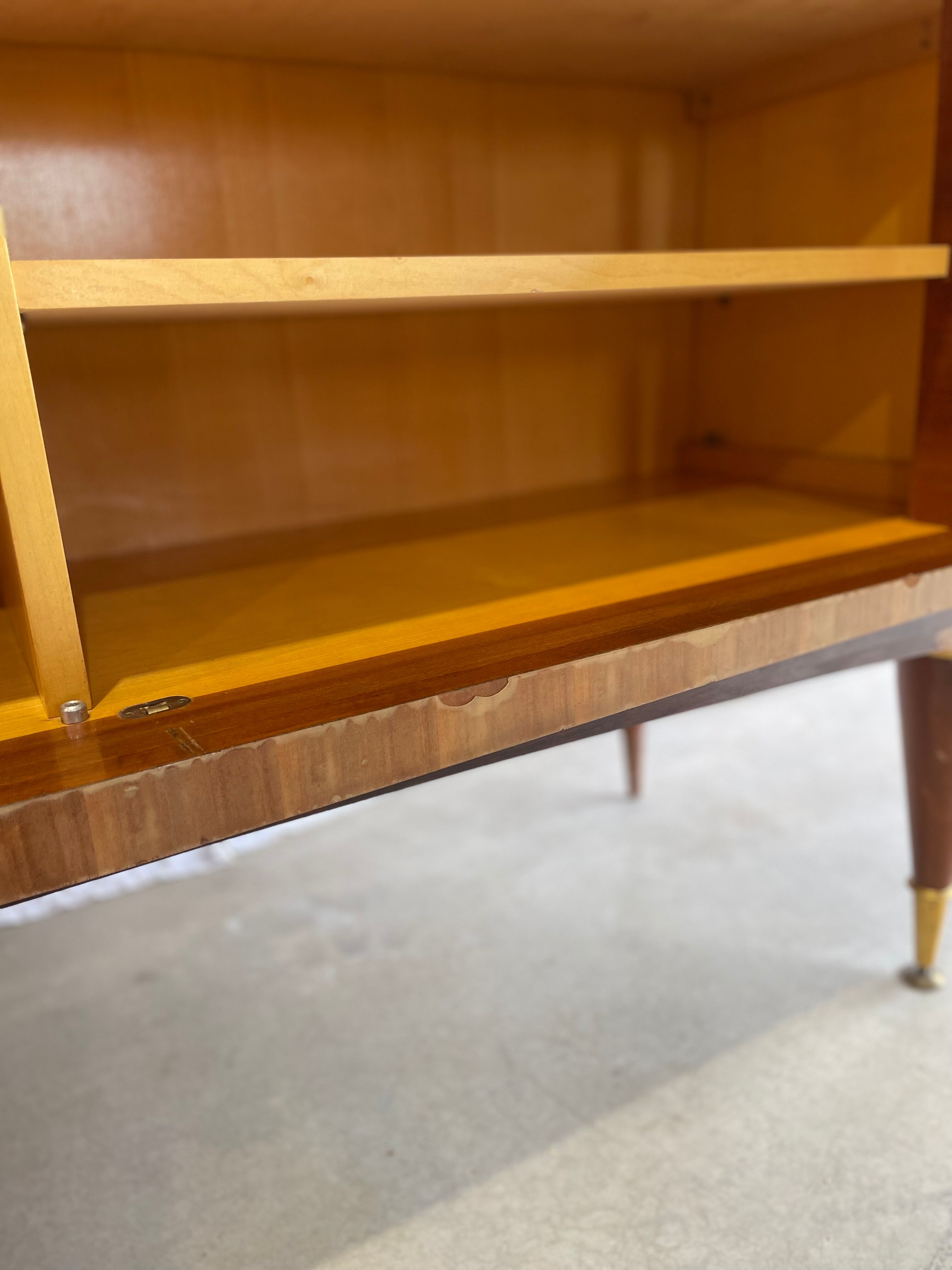 Showcase cabinet vintage wooden storage