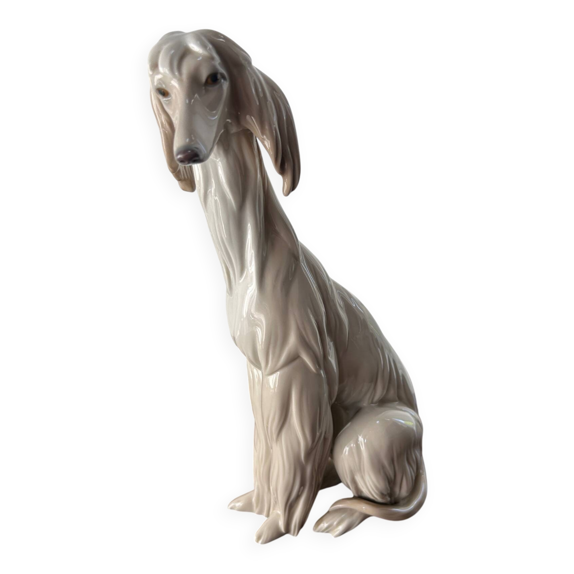 Ceramic greyhound by Juan Huerta