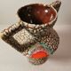 Large vintage vallauris vase volcano lava fat lava