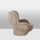 "Karaté" armchair in velvet by Michel Cadestin for Airborne, circa 1970.