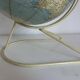 Vintage 1960 terrestrial globe by Girard Barrère in cream - 35 cm
