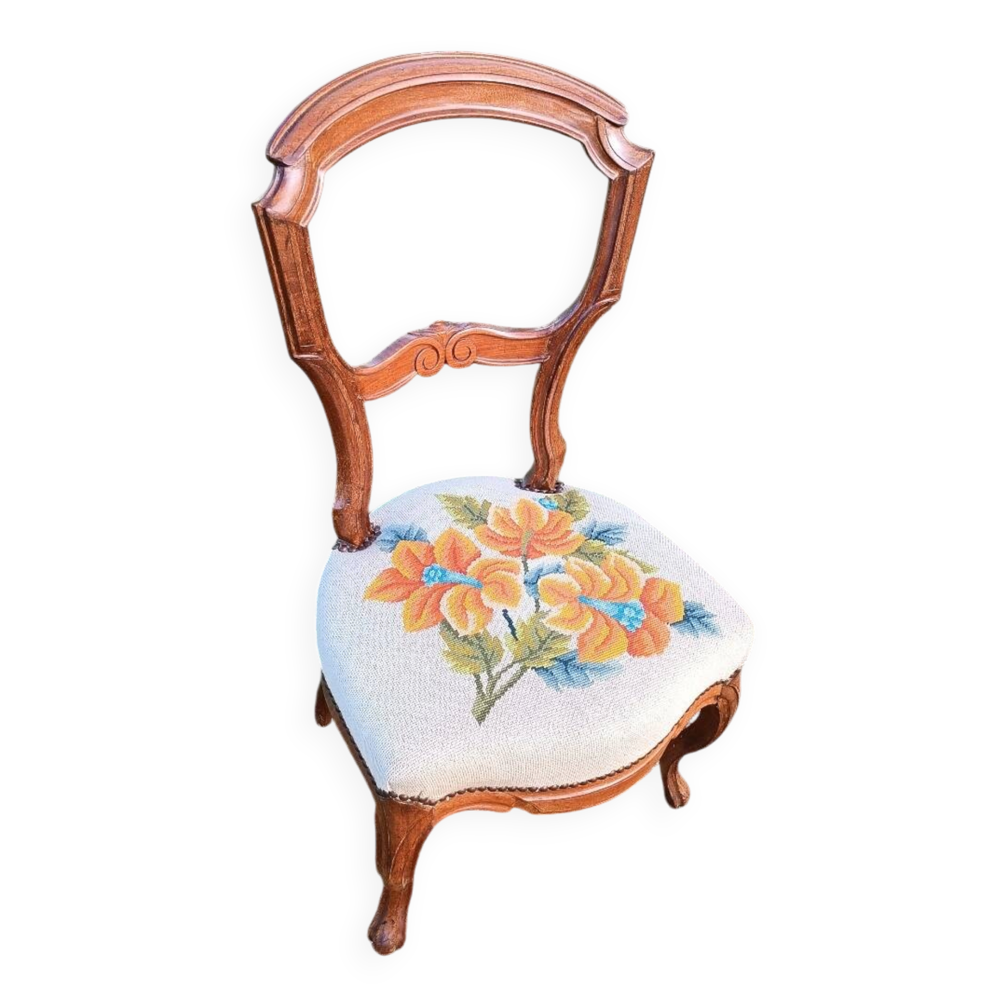 19th-century mahogany chair