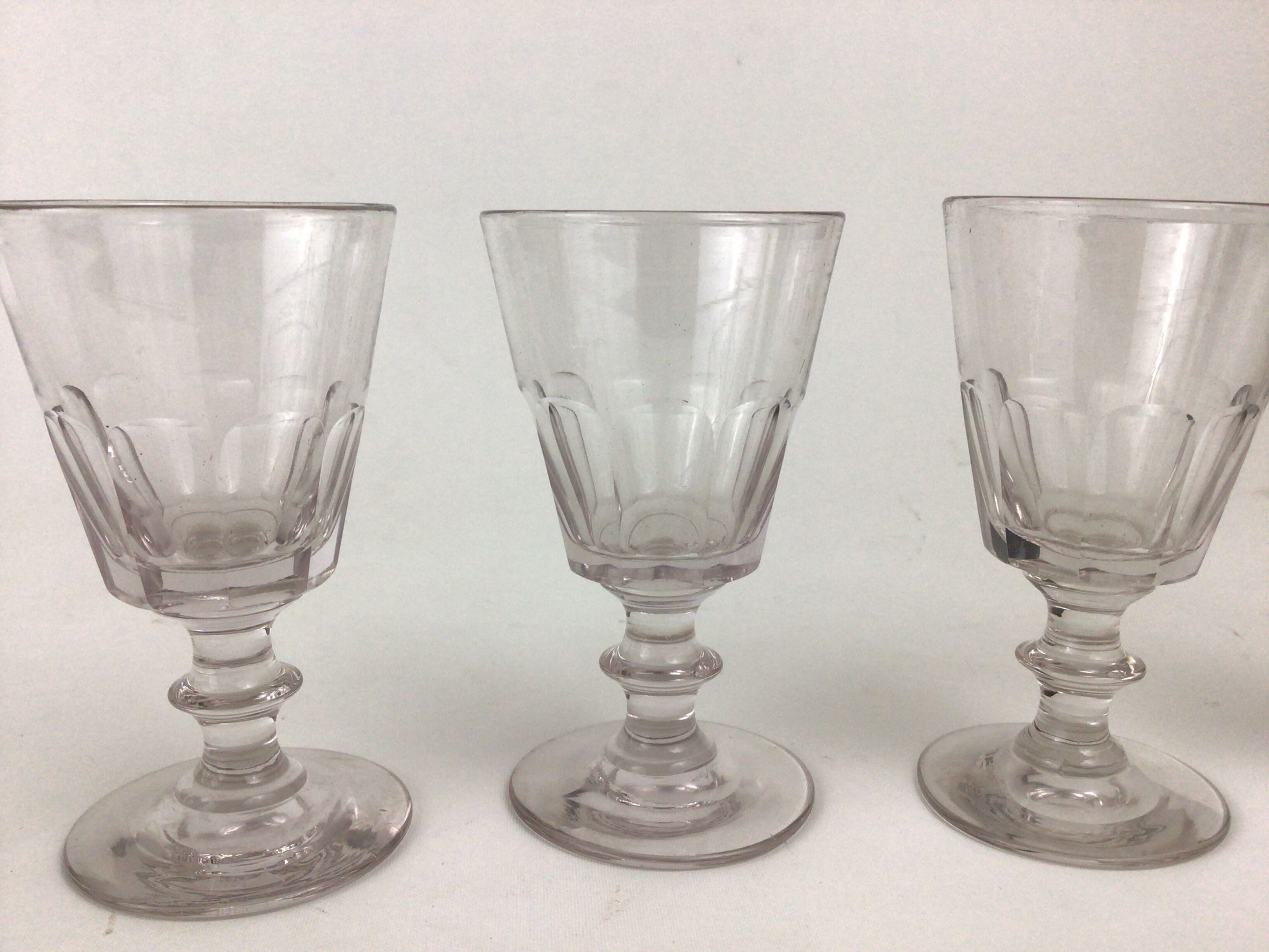 6 crystal glasses of Baccarat Saint Louis XIXeme