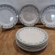 Set of 10 semi-hollow plates iron earth Moulin des loups "Georgette"