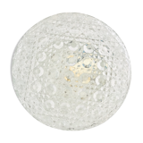 Round ceiling light in chiseled glass