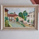 Vintage oil painting on canvas signed