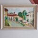 Tableau vintage huile sur toile signée