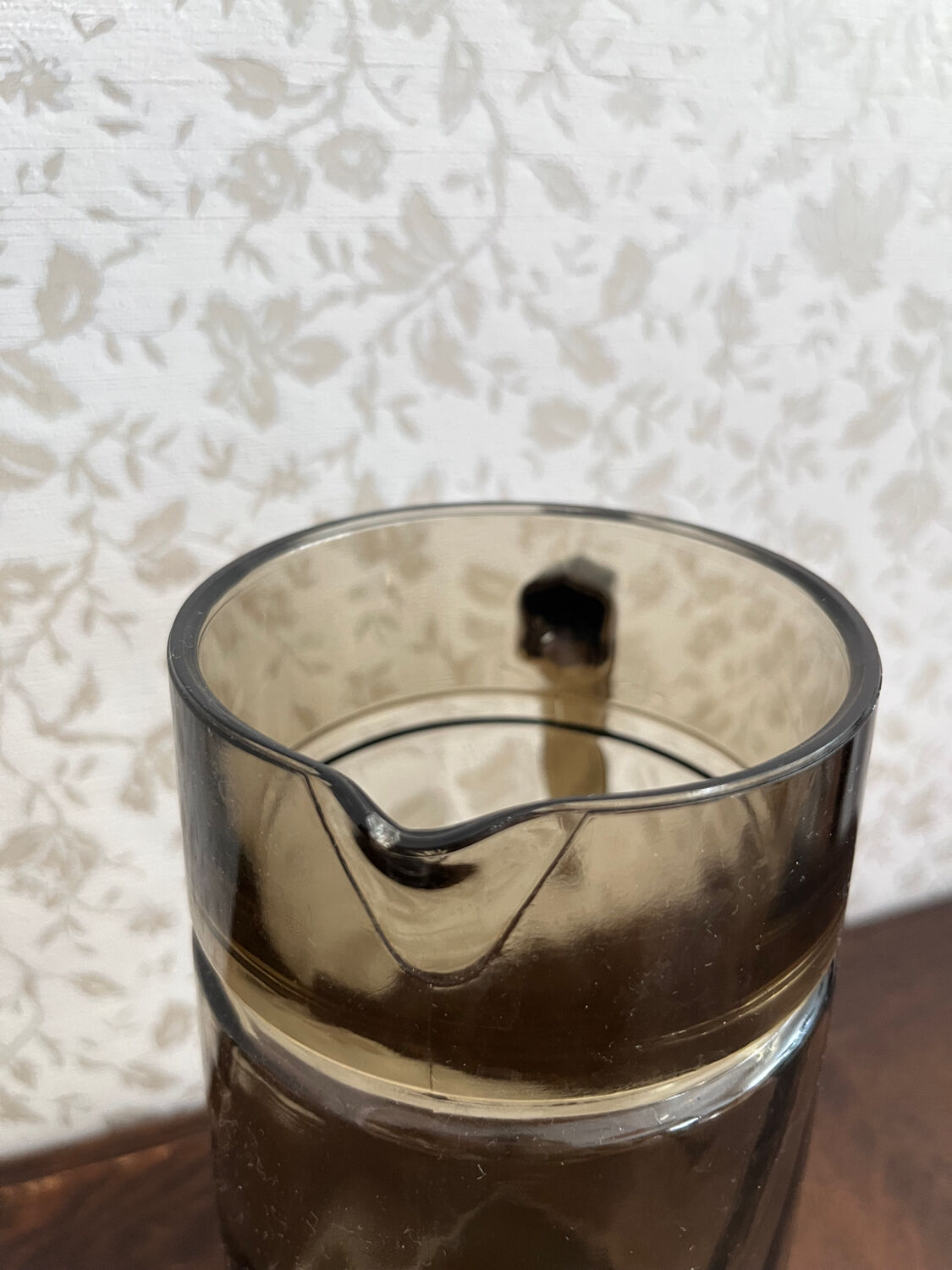 Smoked glass decanter