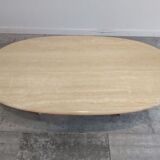 Travertine Eclipse coffee table, 1970s