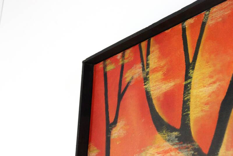 Painting 'Aftenrode' - mid century modern / 70's abstract