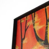 Painting 'Aftenrode' - mid century modern / 70's abstract