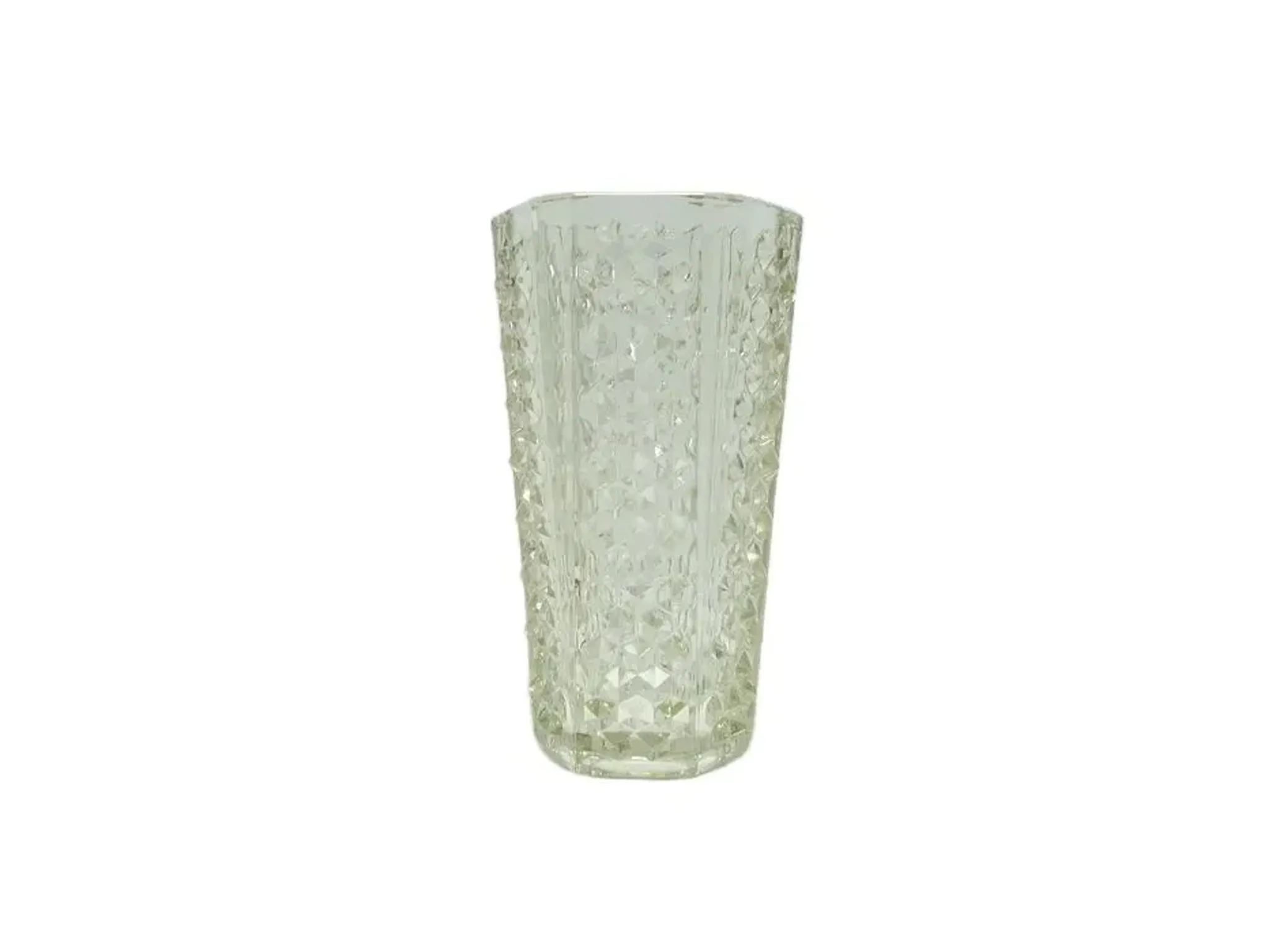 ACH Spike Vase, transparent glass, Ząbkowice, Poland, 1970s
