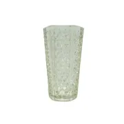 ACH Spike Vase, transparent glass, Ząbkowice, Poland, 1970s