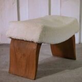 Tabouret en noyer Art Déco 1940’s