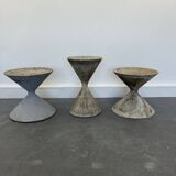 3 planters design Anton Bee assisted by Guhl edition Eternit 1958