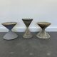 3 planters design Anton Bee assisted by Guhl edition Eternit 1958
