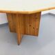 Vintage octagonal dining table from the 1980s in pine with an extension.