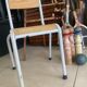 Chaise enfant d'école vintage