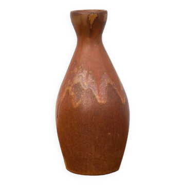 Vintage sandstone vase, flamed ceramic vase, small sandstone vase, collection, decorative vase