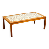 Scandinavian teak and ceramic coffee table, 1960s