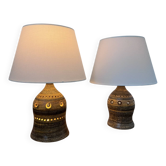Pair of ceramic lamps Studio Pottery – Georges Pelletier – year