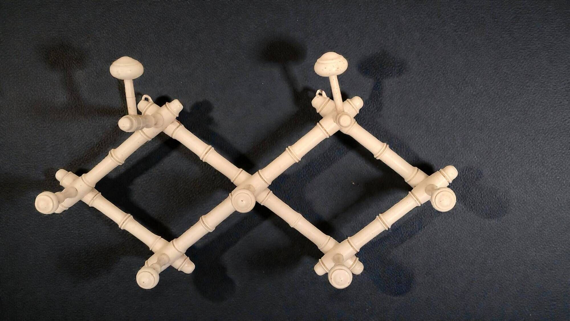 Napoleon III style bamboo accordion coat rack, 19th century