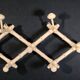Napoleon III style bamboo accordion coat rack, 19th century