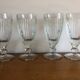 4 bistrot ice cream cups thick glass vintage