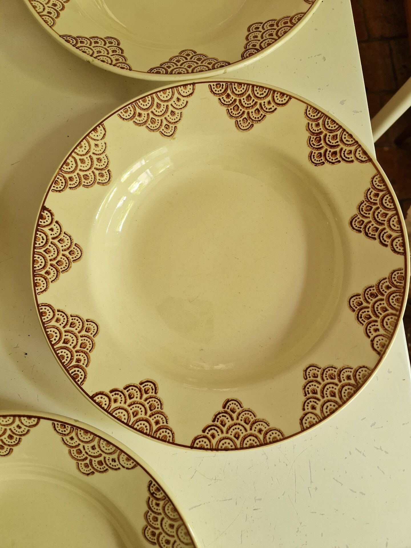 Set of 12 Deep Plates Saint Amand Model 4054