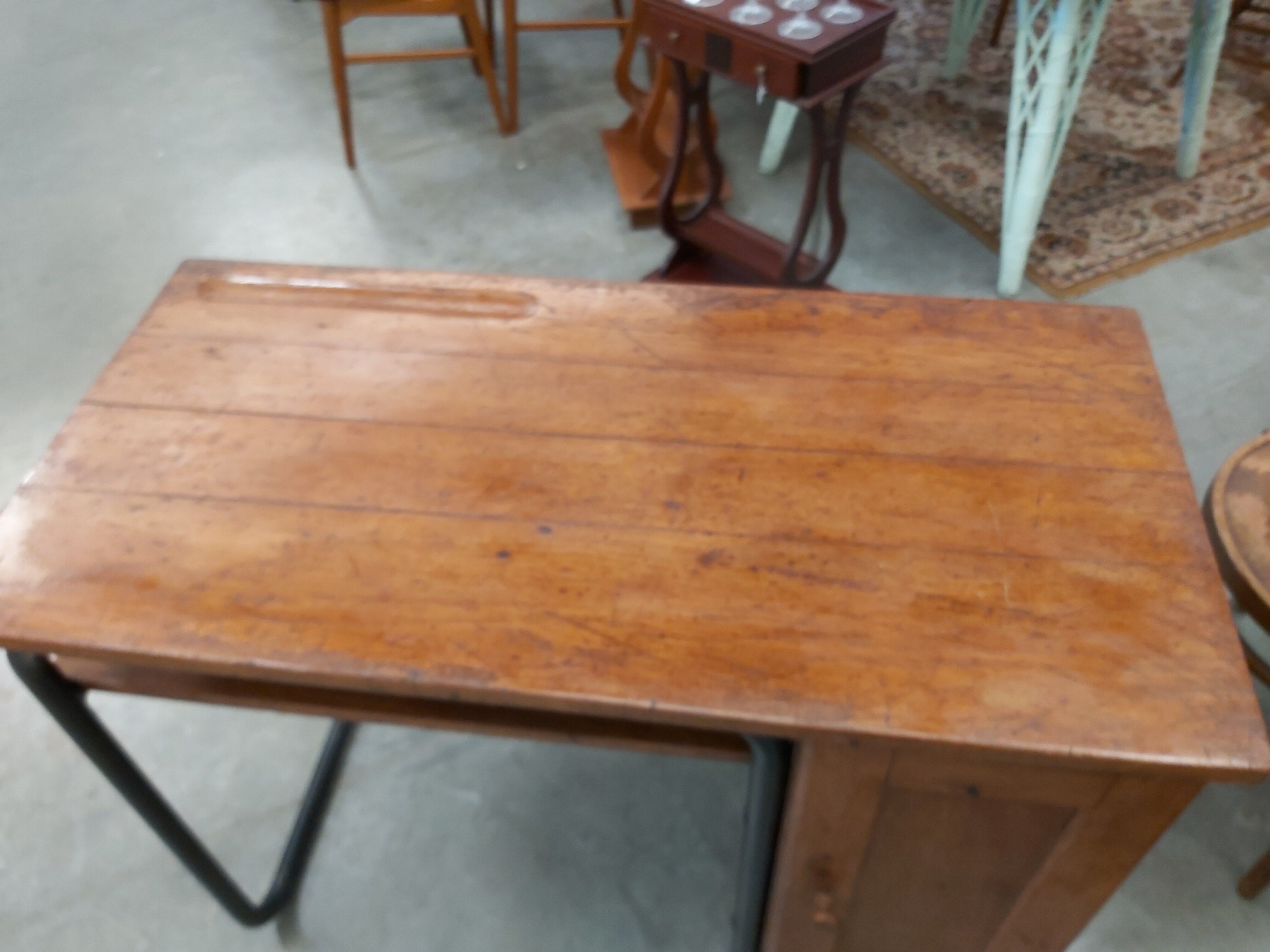 Oak school desk