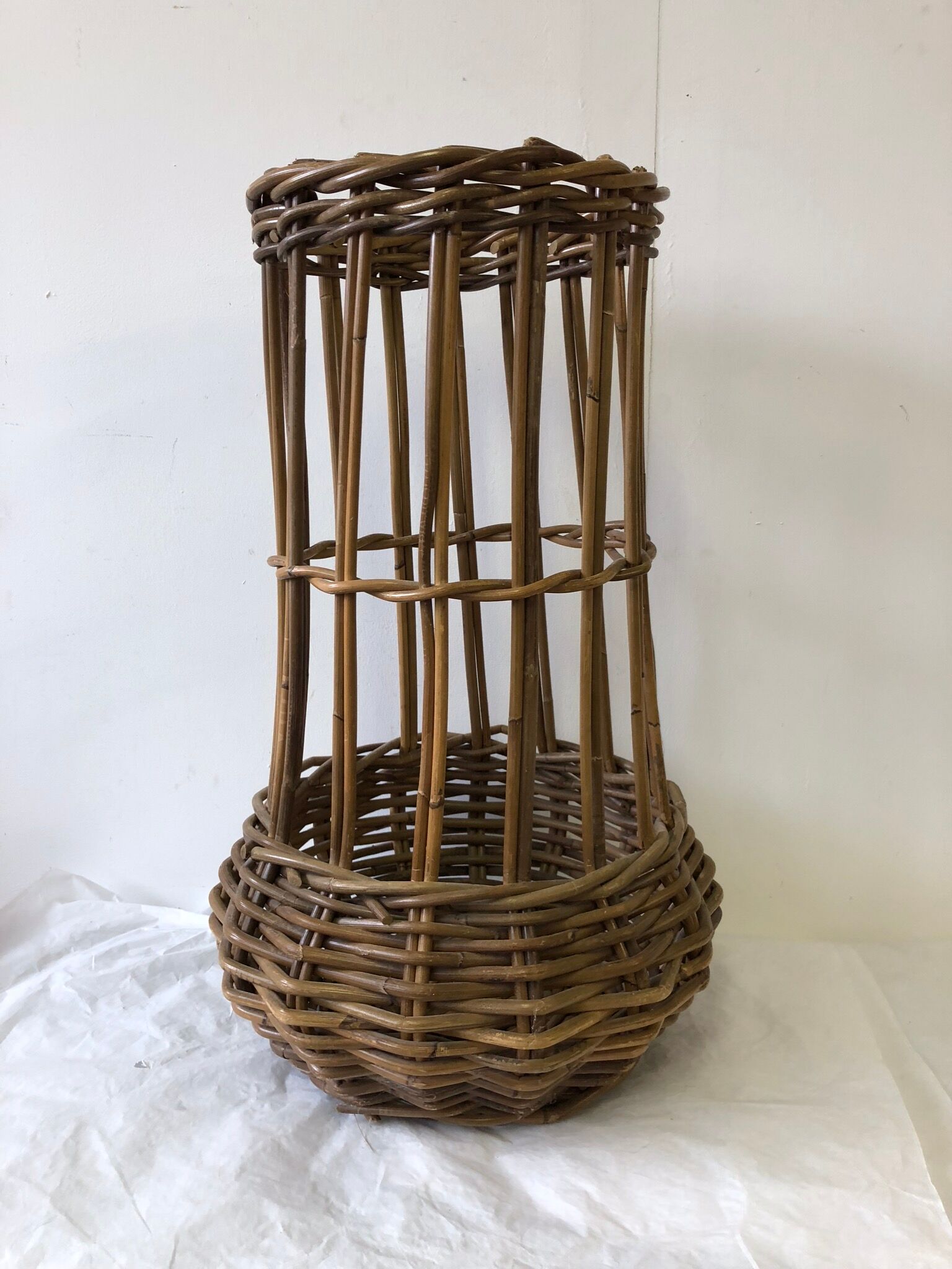 Door umbrella vintage rattan