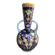 Vase with 2 handles earthenware gien decoration italian renaissance stamped