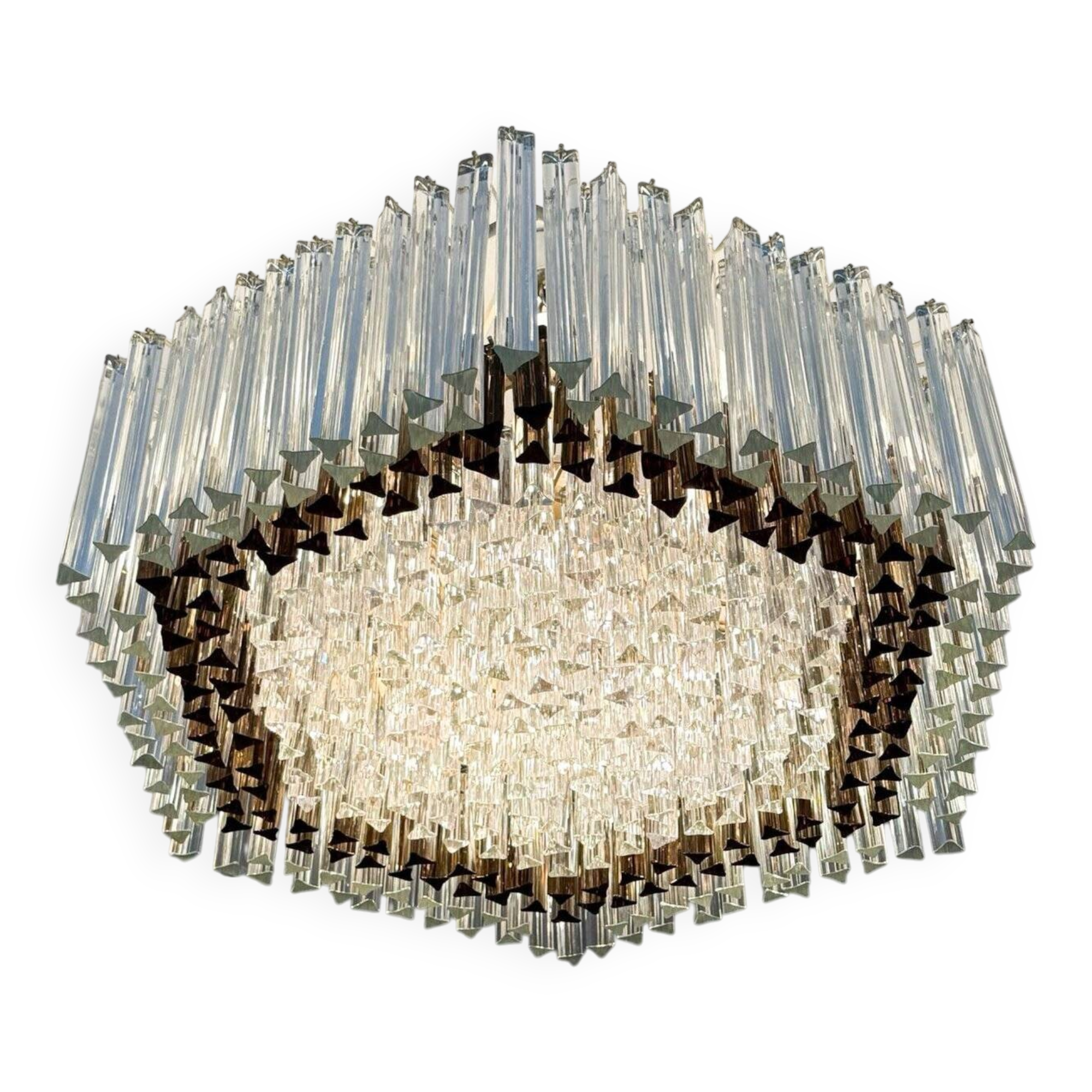 Opulent chandelier by Paolo Venini for Vivarini, 1970s