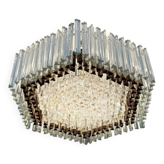 Opulent chandelier by Paolo Venini for Vivarini, 1970s