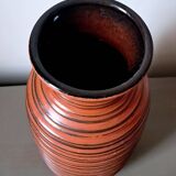 Fat Lava Red Vase by Carstens Tonnieshof, West Germany, 1960