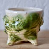 Vintage tea service in glazed ceramic - shape of conchs or shells