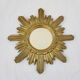 Vintage wood and gold resin mirror