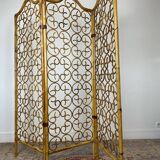 Vintage rattan screen