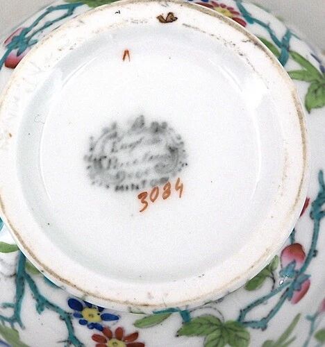 Minton porcelain sugar bowl, decor 3084 Cuckoo, blue cuckoo, excellent condition.
