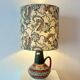 Special accent lamp made from MCM vase with Japanese dragon shade.