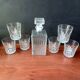 Service à whisky Luminarc verre pressé transparent vintage