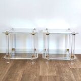 Plexiglass side tables / end tables