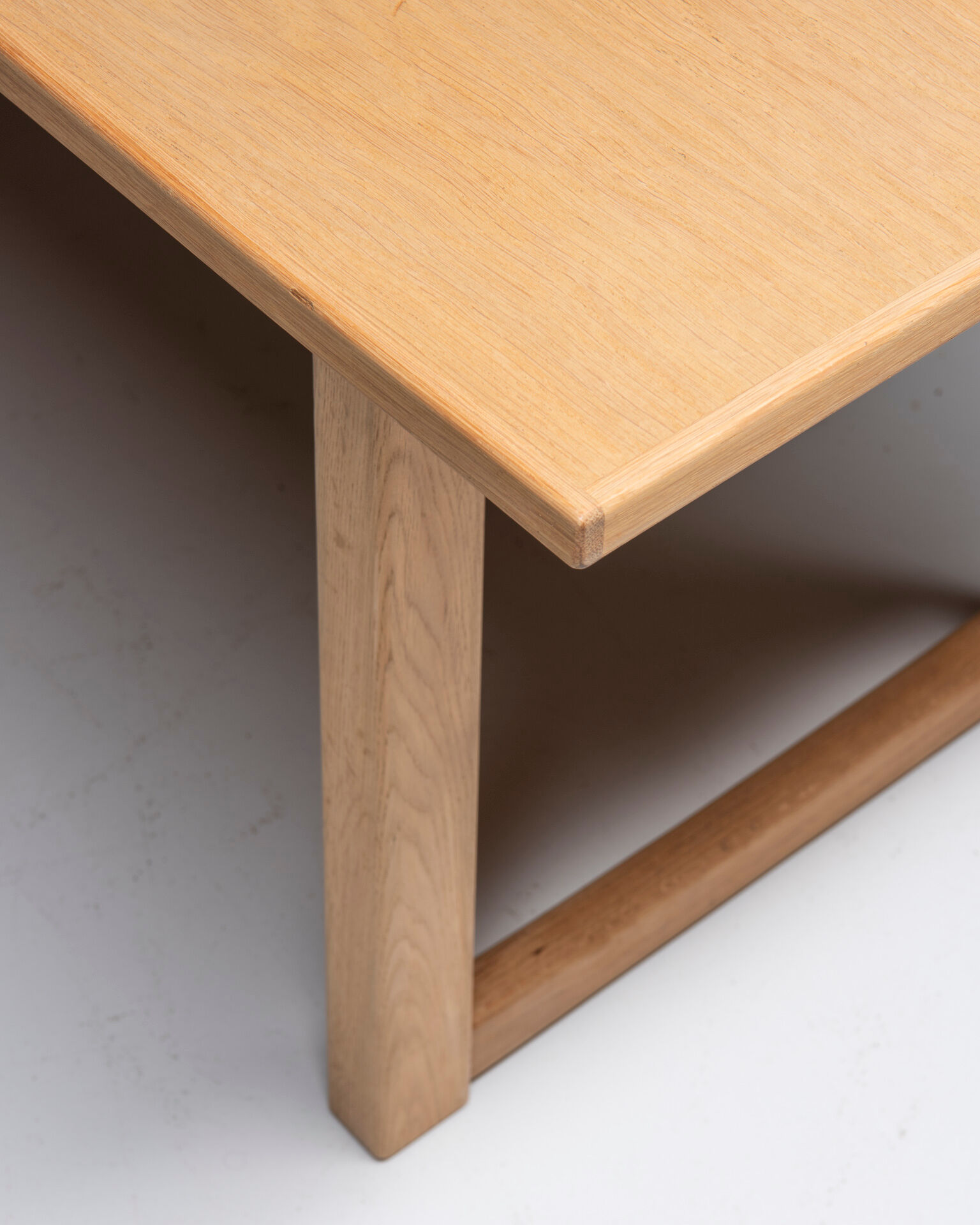 Coffee table in soap treated oak, carl malmsten, 1960's, sweden