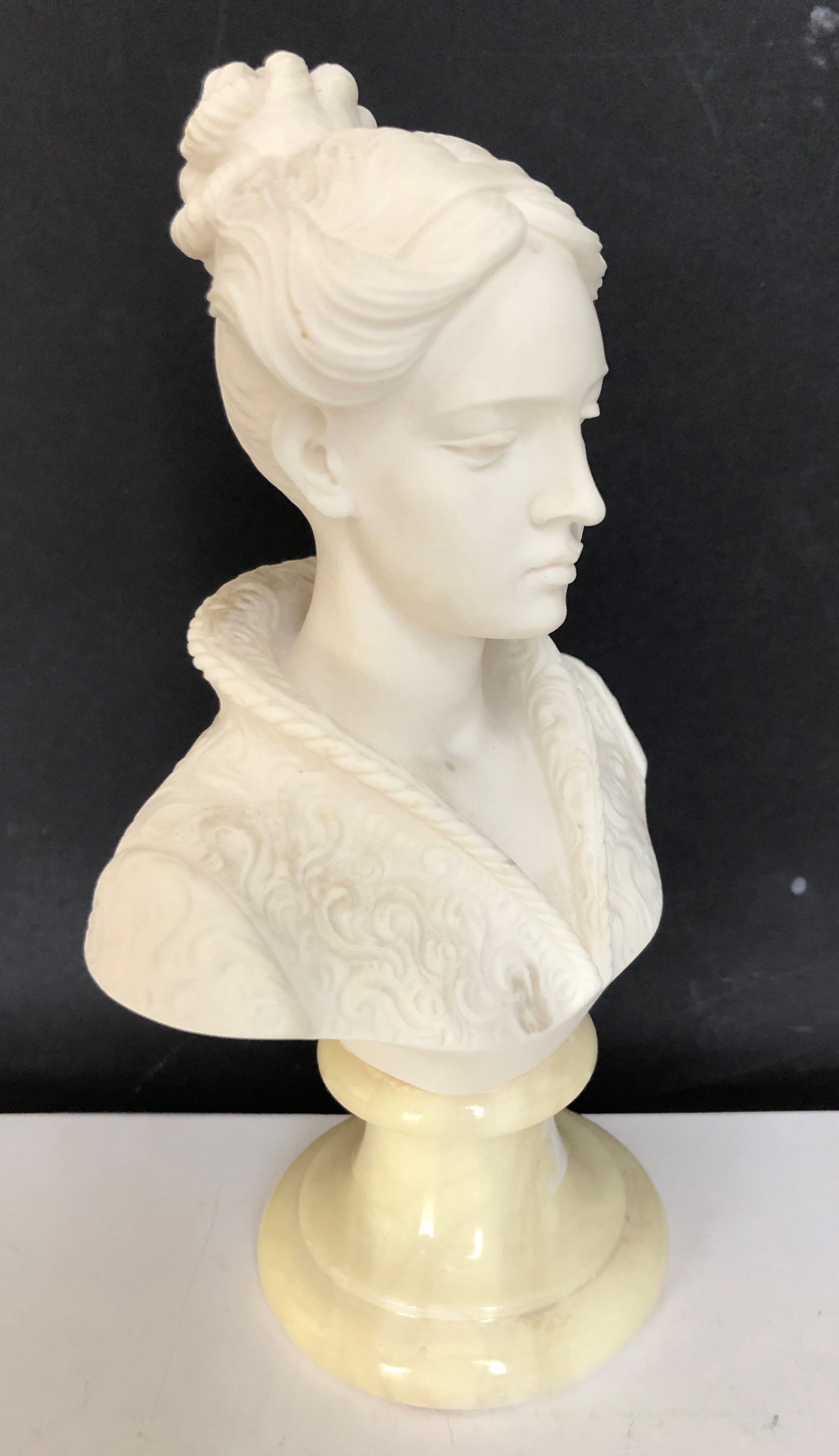 Alabaster bust