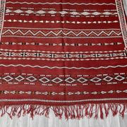 Old Zemmouri Kilim, Faltisse Berber Rug, Handmade Moroccan Carper, Home Decor