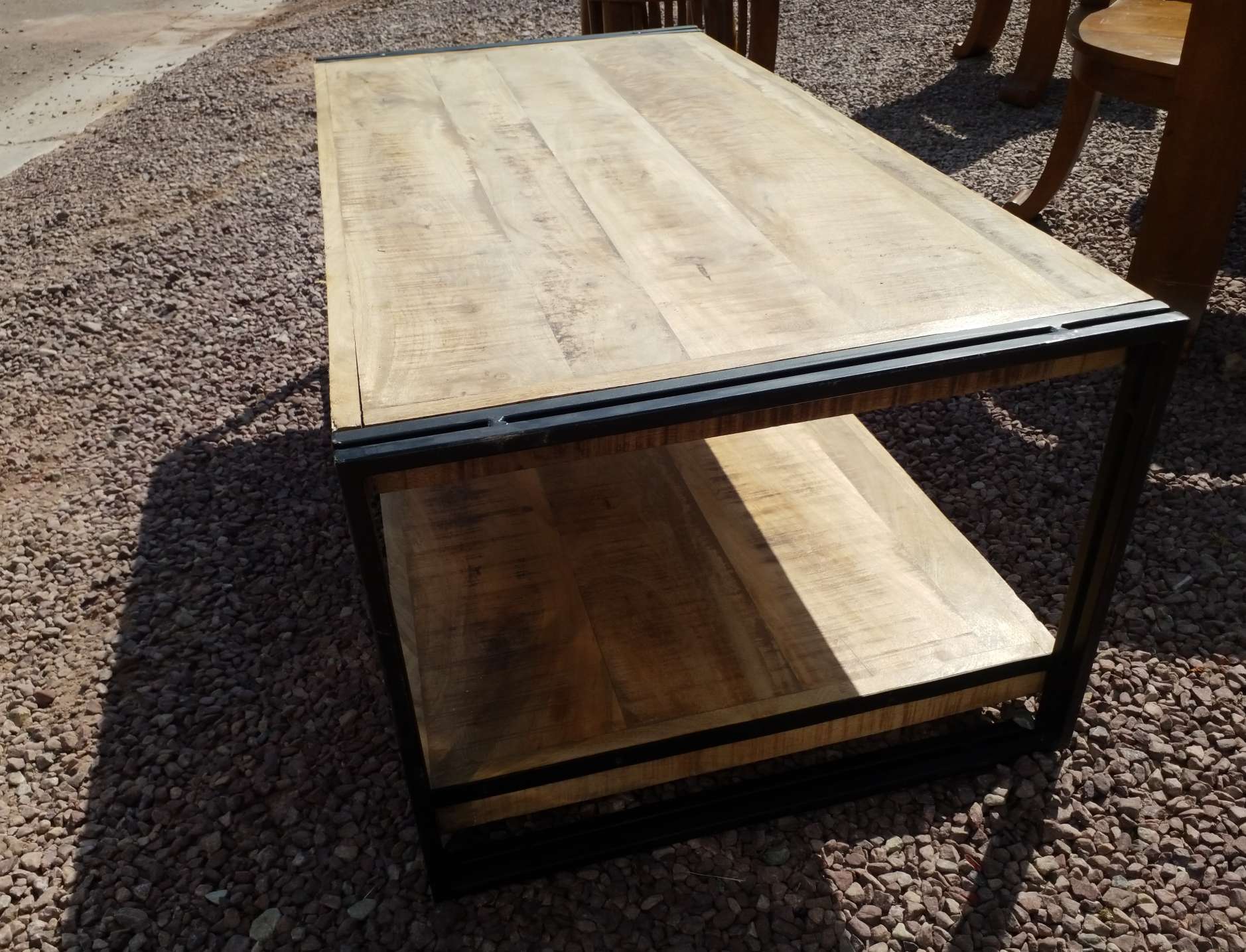 Industrial coffee table