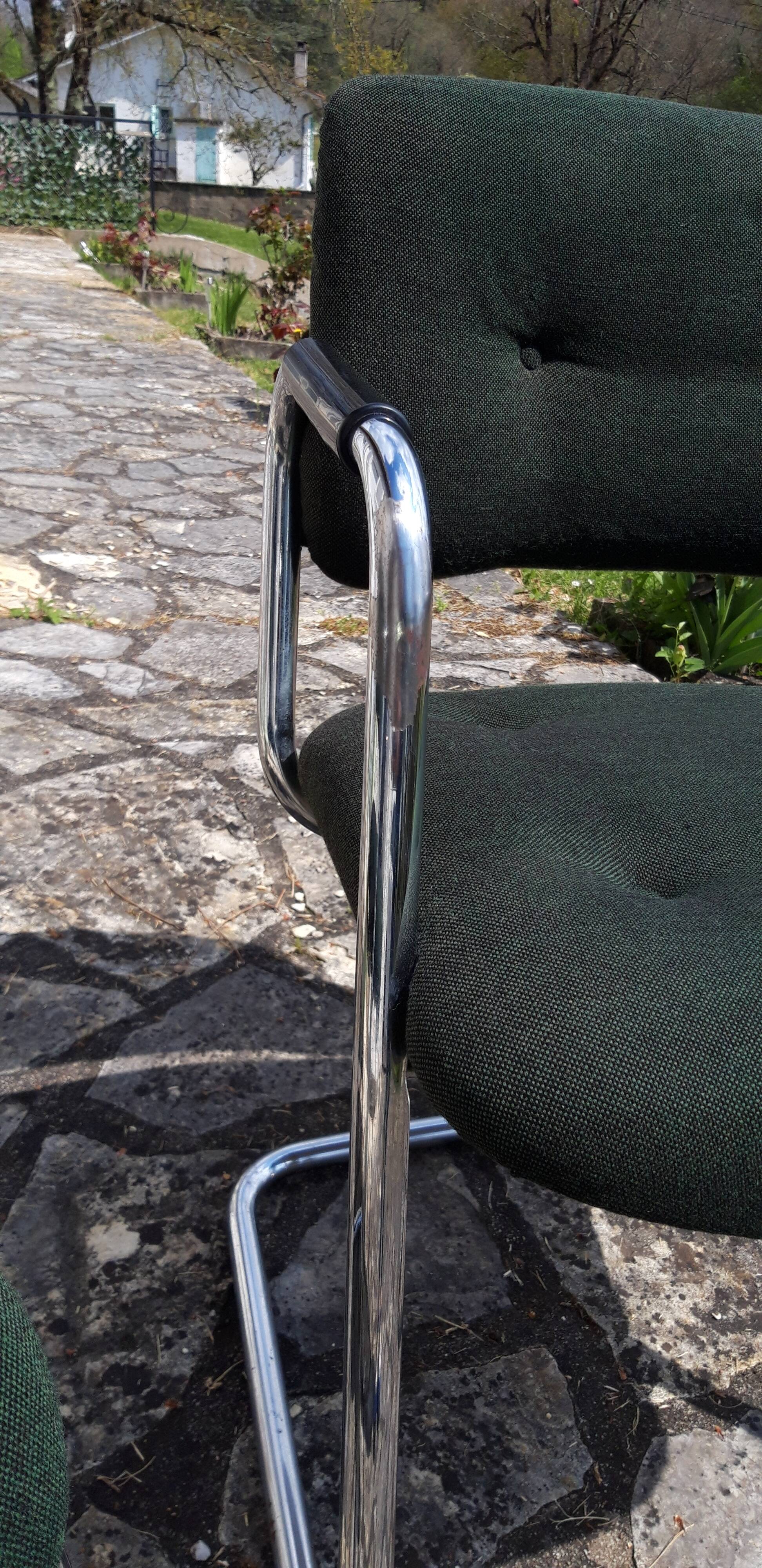 Pair of armchairs Stafor bottle green