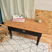 Table basse vintage rénovée