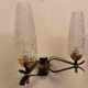 Pair of double lighting wall lights