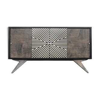 Sideboard with hand-painted pattern, 1960